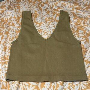 Green Crop Tank